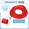 Perfil de acero de goma roja enrollado para sellar, con 6 metros de largo y apto para bordes de 1 a 3 mm.