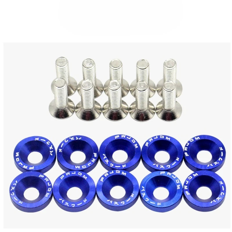 Kit de rondelles et fixations hexagonales Fender JDM pour modification de voiture