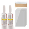 A kit for repairing windshield cracks, including a cleaning cloth and repair components.