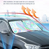 Auto-Windschutzscheibe mit reflektierender UV-Sonnenschutzfolie, blockiert Licht und Hitze.
