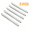Five heavy-duty metal tire wrenches and rim openers are displayed on a white background.