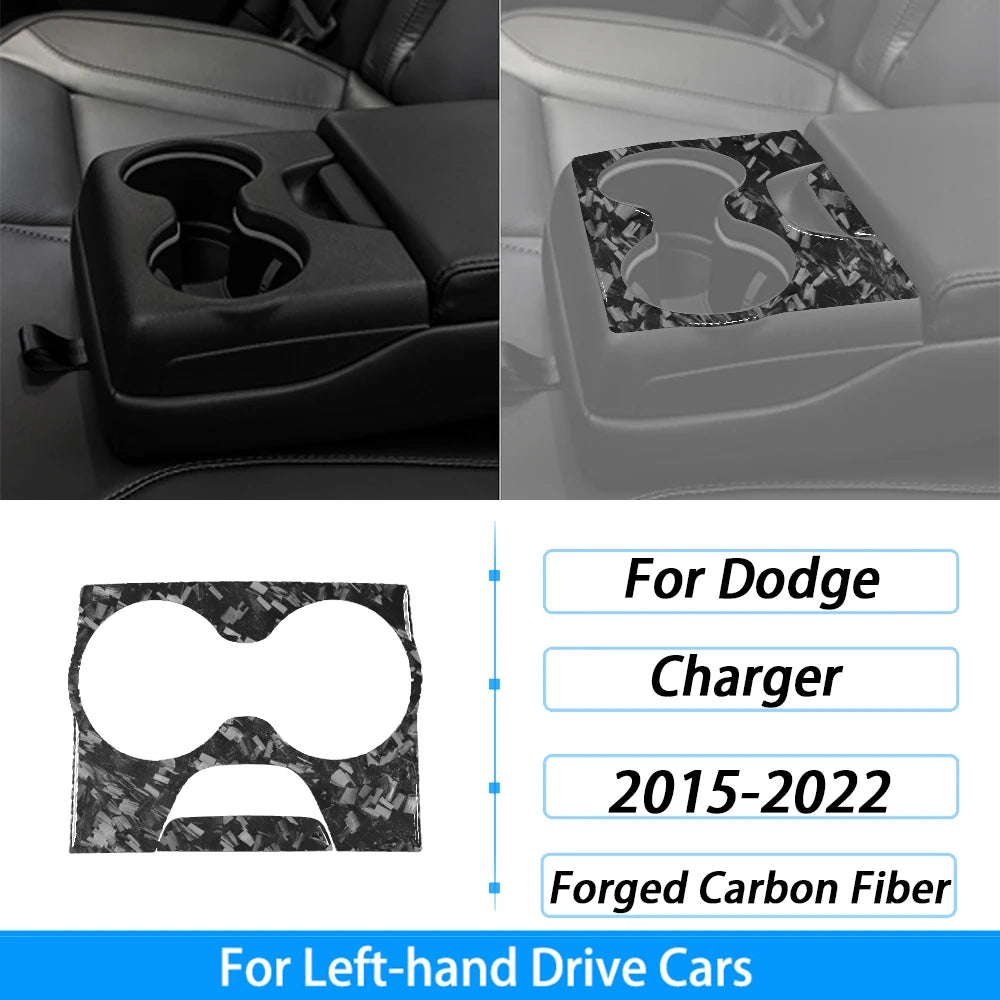 Calcomanías de fibra de carbono forjada para coches Dodge Charger de lado izquierdo