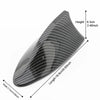 Antenne de voiture universelle en fibre de carbone noire, dimensions : 6,3x16,9x7,7 cm.