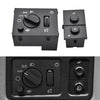 Aftermarket fog light switch for GMC/Chevy trucks showing the main unit and a separate control module.