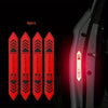 Four reflective decals warning for car door open danger