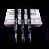Three black and white permanent paint markers are displayed in a box for art and craft use.