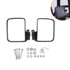 Set of universal golf cart side mirrors for EZGO, Club Car, and Yamaha including mounting hardware