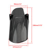 Black carbon fiber rear mudguard for Sur-Ron Light Bee S X