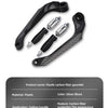 Display of a plastic carbon fiber gauntlet hand guard with a hollow handle.