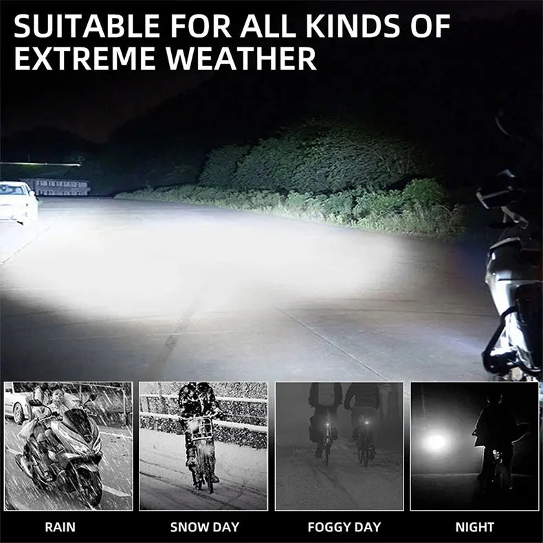 Dual-Color LED Spotlight Headlight for Vehicles