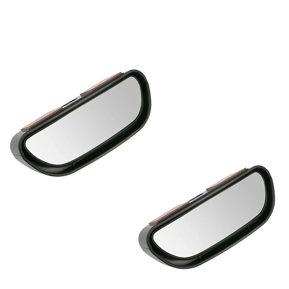 Miroir convexe ovale noir avec surface vitrée réfléchissante.
