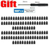 A set of tire puncture repair needles and tools for repairing tire wounds.