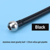 Black stainless steel gravity ball and 22cm silica gel pipette