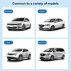A collection of four different car models including a hatchback, sedan, SUV, and business car.