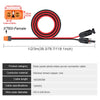 A red and black solar photovoltaic power connector cable with a female plug and male connector, measuring 1/2 to 3 meters lon