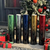 Darstellung von Gradienten-Scheiben für Windschutzscheiben in verschiedenen Farben vor dunklem Hintergrund mit weihnachtliche