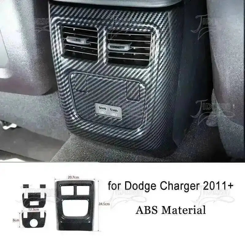 Carbon fiber interior trim piece for Dodge Charger vehicle