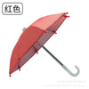 A red mini motorcycle sunshade umbrella shown in a side view.