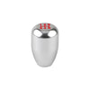 Silver universal aluminum gear shift knob for manual transmissions