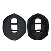 Black microfiber armrest pad for a Chevrolet Silverado truck