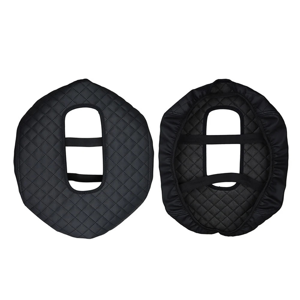 Black microfiber armrest pad for a Chevrolet Silverado truck