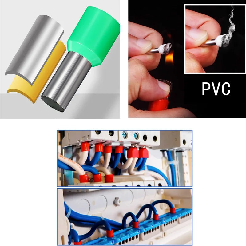 Tube Crimping Terminal Set for Electrical Connections