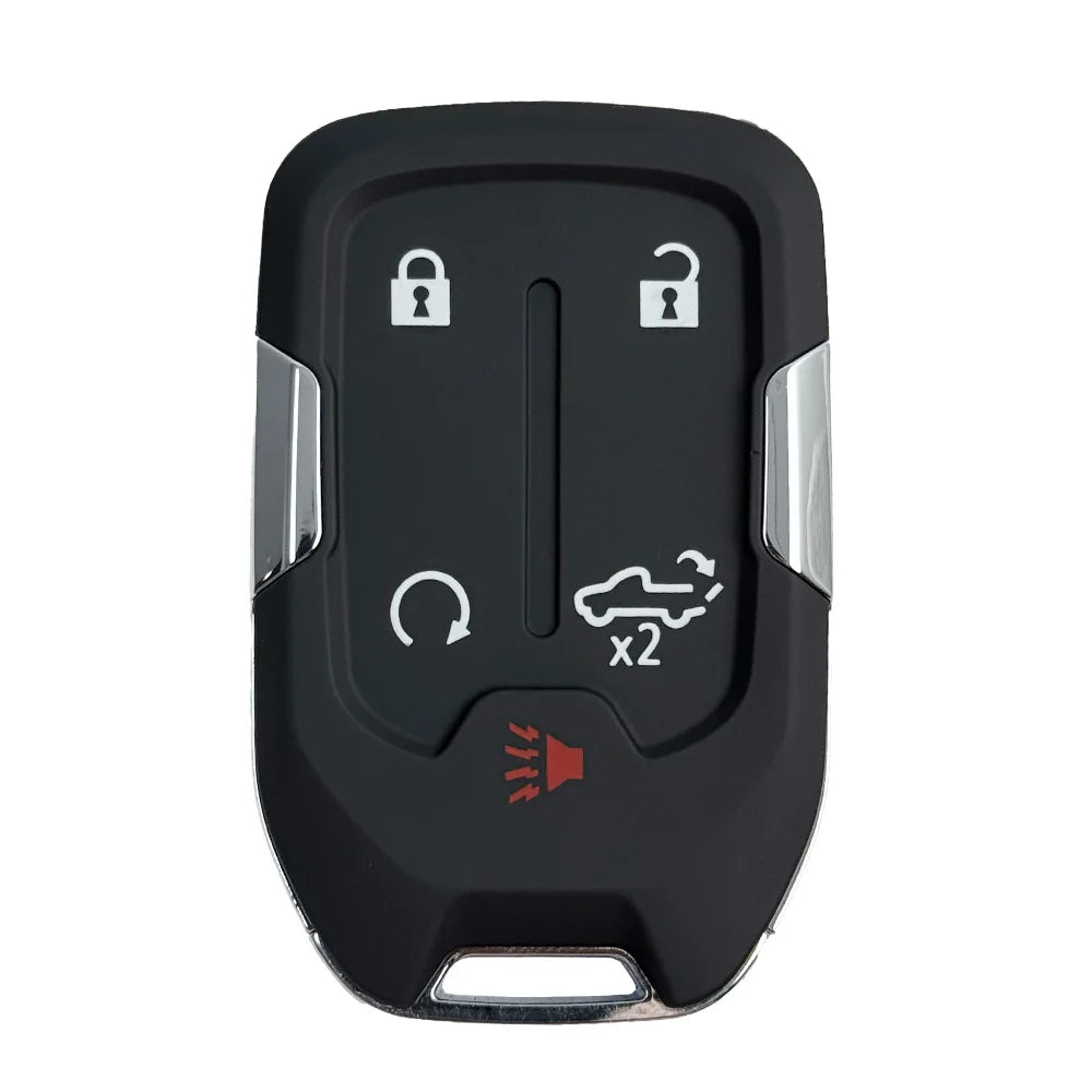 Black aftermarket remote key for Chevrolet trucks and SUVs with various buttons