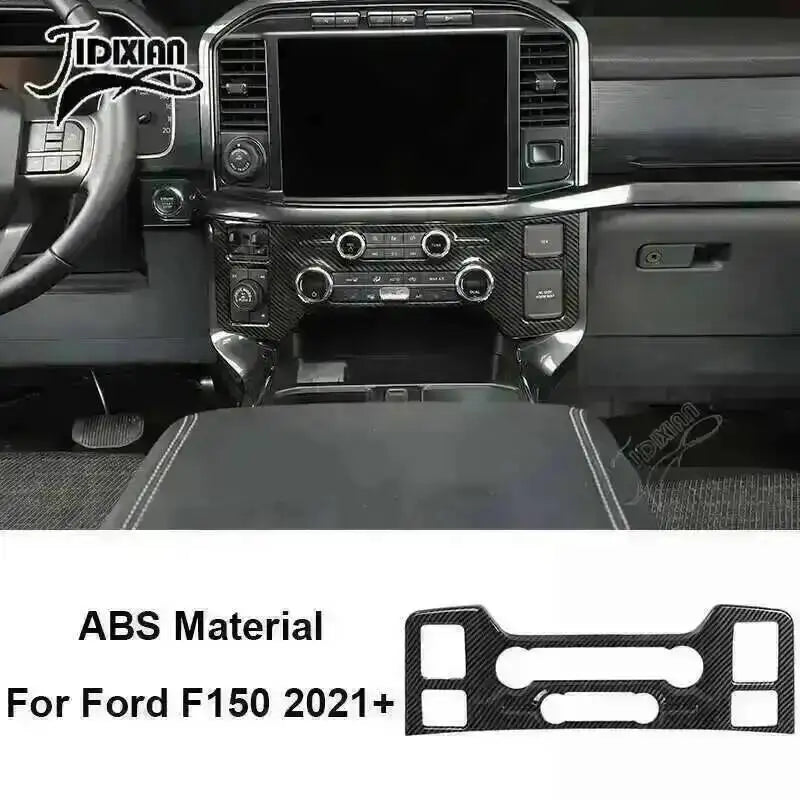 Carbon fiber grain interior trim kit for Ford F150 2021-2024