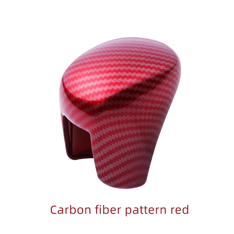 Red carbon fiber pattern ABS interior knob gear protection cover for Honda vehicles