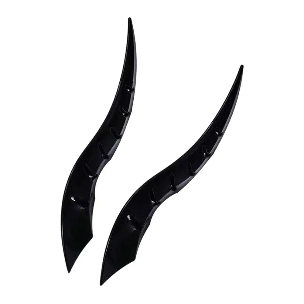 Black fantasy dragon horn car roof decor with pointed tips