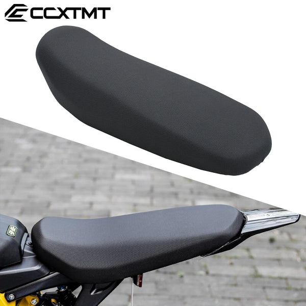 A black motorcycle seat cushion for a Sur-Ron Light Bee X or S, shown in a close-up view.