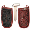 Carcasa de llave roja y hoja metálica para llave aftermarket SRT Hellcat.