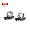 Two silver LED light bar mounting brackets for universal use.