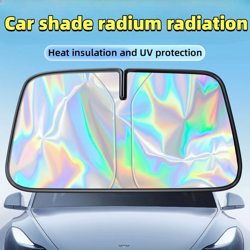 Auto-Windschutzscheibe mit Sonnenschutz und Hitzeschutz gegen UV-Strahlung.