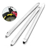 A set of heavy-duty tire wrenches and rim openers shown with an inset of a tire.