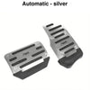 Automatic silver sports pedal covers for a vehicle