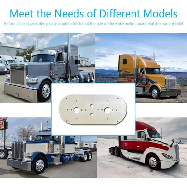 Varias camionetas pesadas y un componente de montaje ligero para modelos Peterbilt y Kenworth.