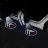 Wireless LED car door welcome light projector with a Citroën logo illuminating the ground.