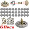 A set of 60 universal car interior roof fixing buckles and mounting hardware for installation.