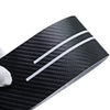 Black carbon fiber door sill protector with white stripes for Ford F-150