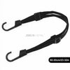 Black heavy duty motorcycle seat strap kit with adjustable buckles