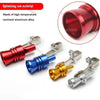 Set of aluminum alloy turbo sound whistles in red, blue, gold, and silver finishes
