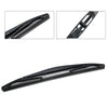 A set of universal windshield wiper blades and mounting kit shown in close-up views.