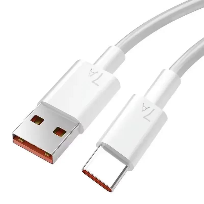 A white USB cable with a connector for a projector night light is shown.