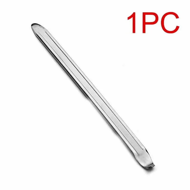A single heavy-duty tire wrench and rim opener tool.