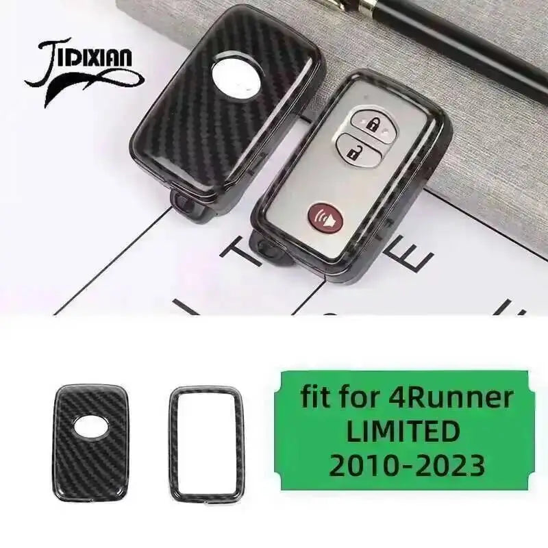 Black carbon fiber grain car interior and exterior decoration for a Toyota 4Runner