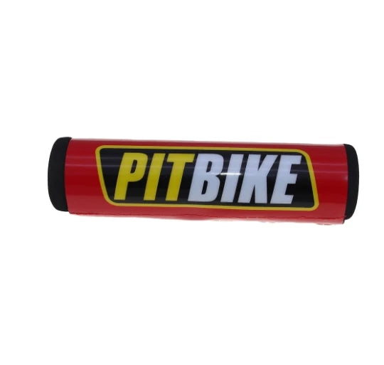 Red and black handlebar protection pads for dirt bikes and ATVs