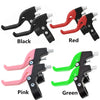 Ensemble de quatre leviers de frein en V universels pour vélo, noir, rouge, rose et vert, pour enfants et VTT