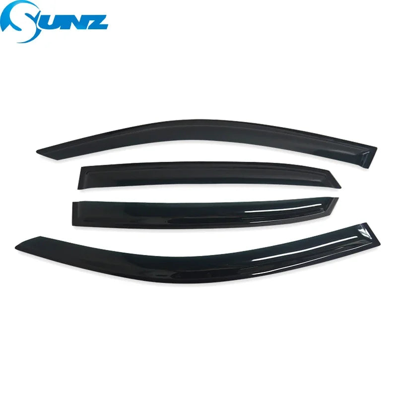 Schwarzer Acryl-Windschutzscheiben-Rainguard für einen Honda Civic Hatchback