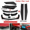 Carbon fiber look front lip chin bumper body kits for cars